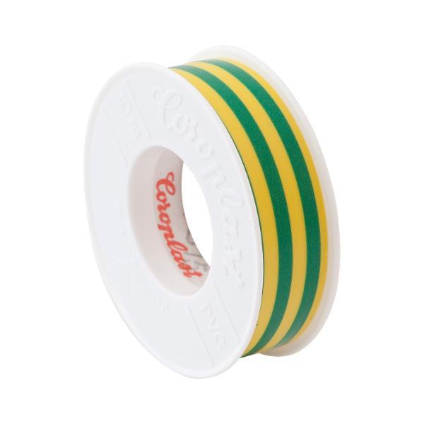 Coroplast Isolierband 0,15x15mmx10m gelb/grün