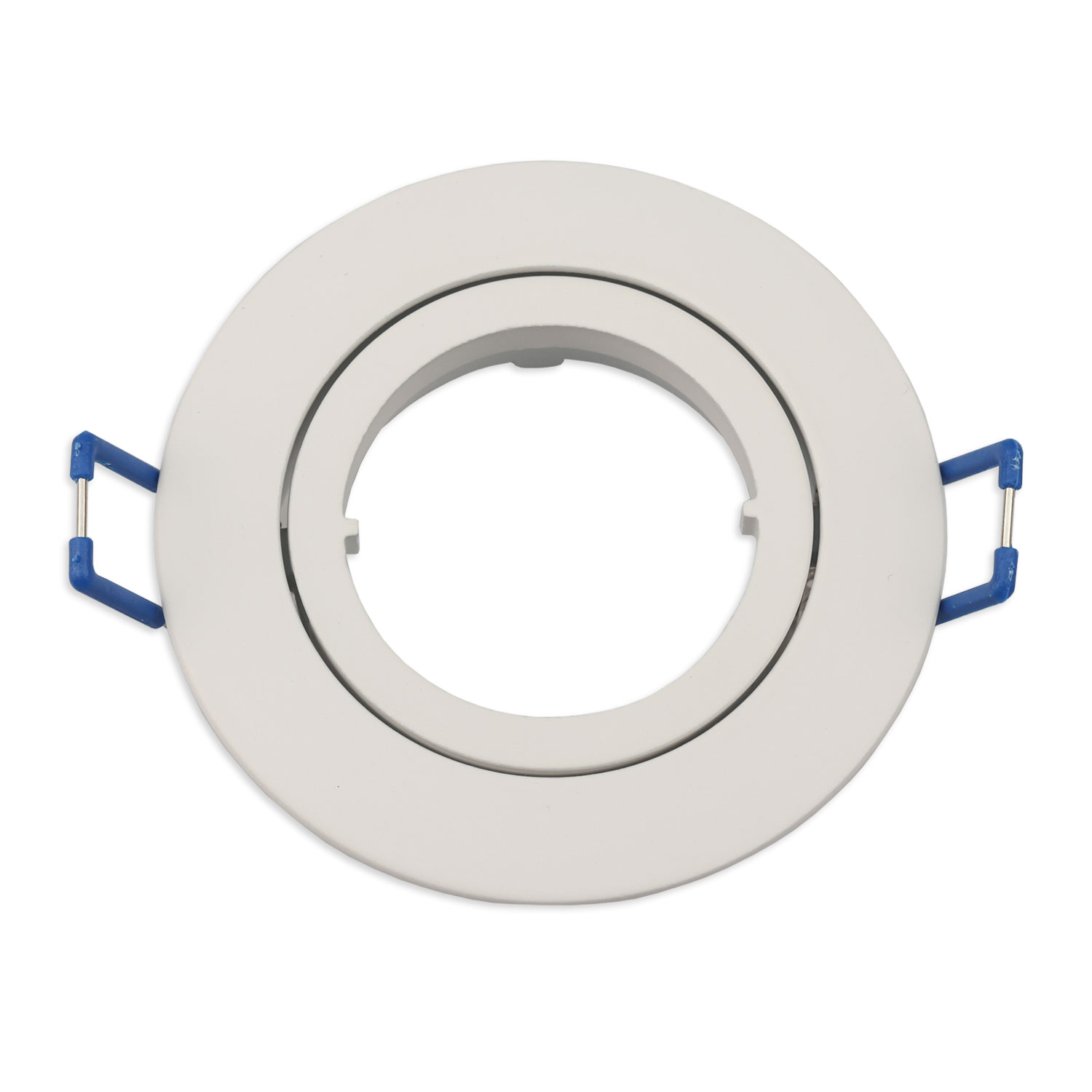 ISOLED Einbaurahmen rund Loch 68mm Alu weiß für GU10/MR16 Spots