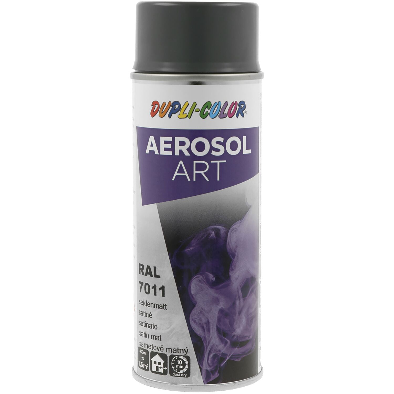 Dupli-Color Lackspray Aerosol Art 400ml eisengrau seidenmatt / RAL 7011 (400 ml)
