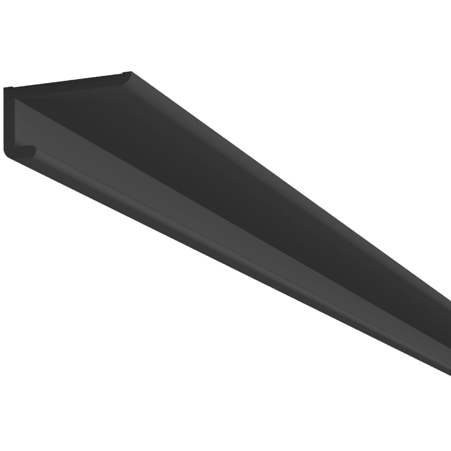 SIRO Aluminium Aufbauprofil One4All, 2950 mm, schwarz eloxiert