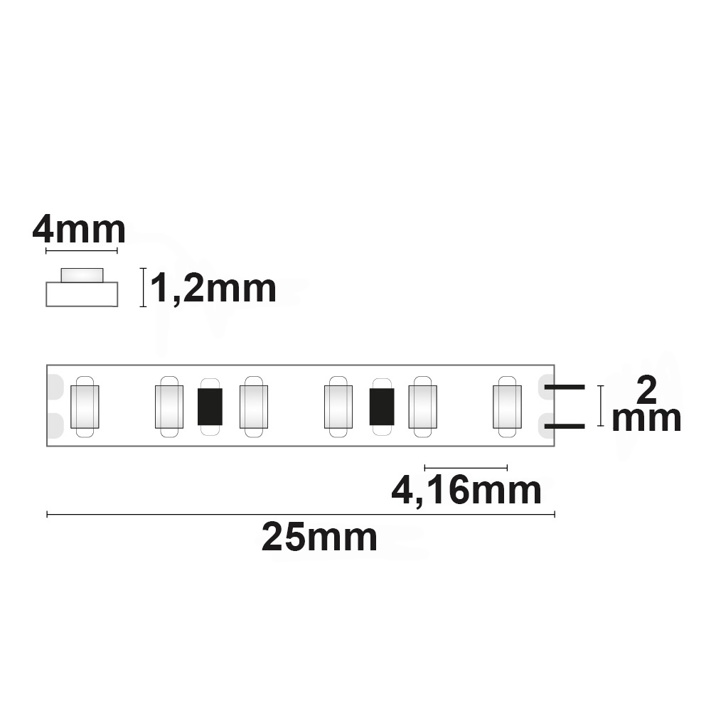 ISOLED LED CRI940 MICRO Linear Flexband 24V DC 10W IP20 4000K 5m Rolle 240 LED/m