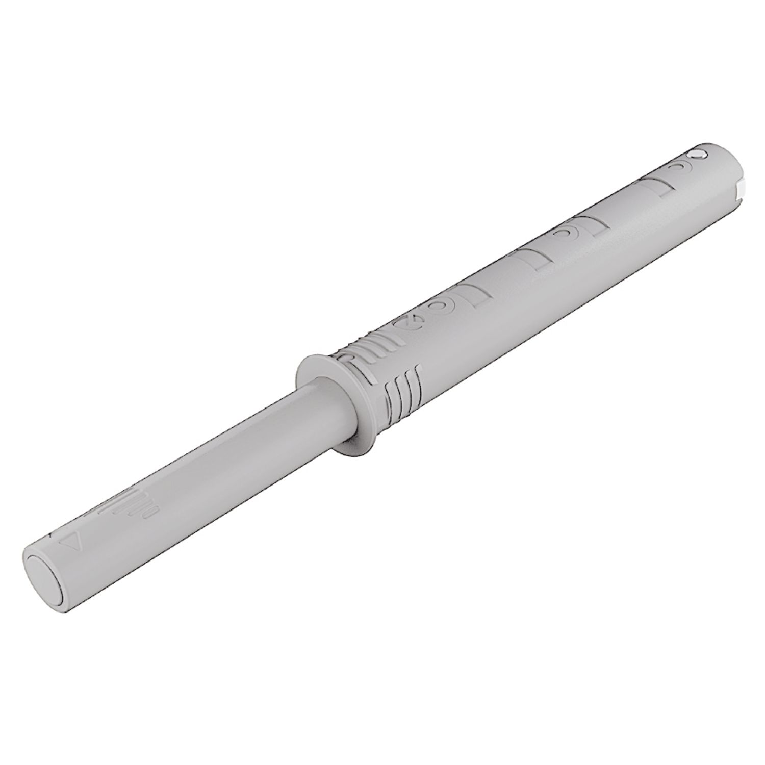 ITALIANA ferramenta K-Push Tech Druckschnapper mit Puffer, Hub 37 mm, grau