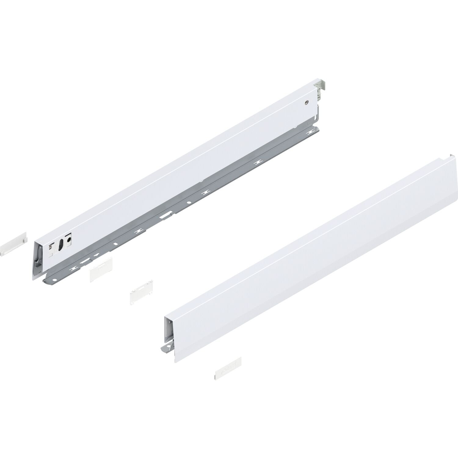 blum MERIVOBOX SET Höhe N, BLUMOTION B, 40kg, NL 550, Seidenweiß