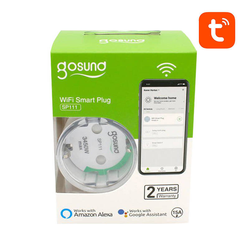 Gosund Smarte Steckdose 16A SP111 3680W WiFi Tuya (2Stk)