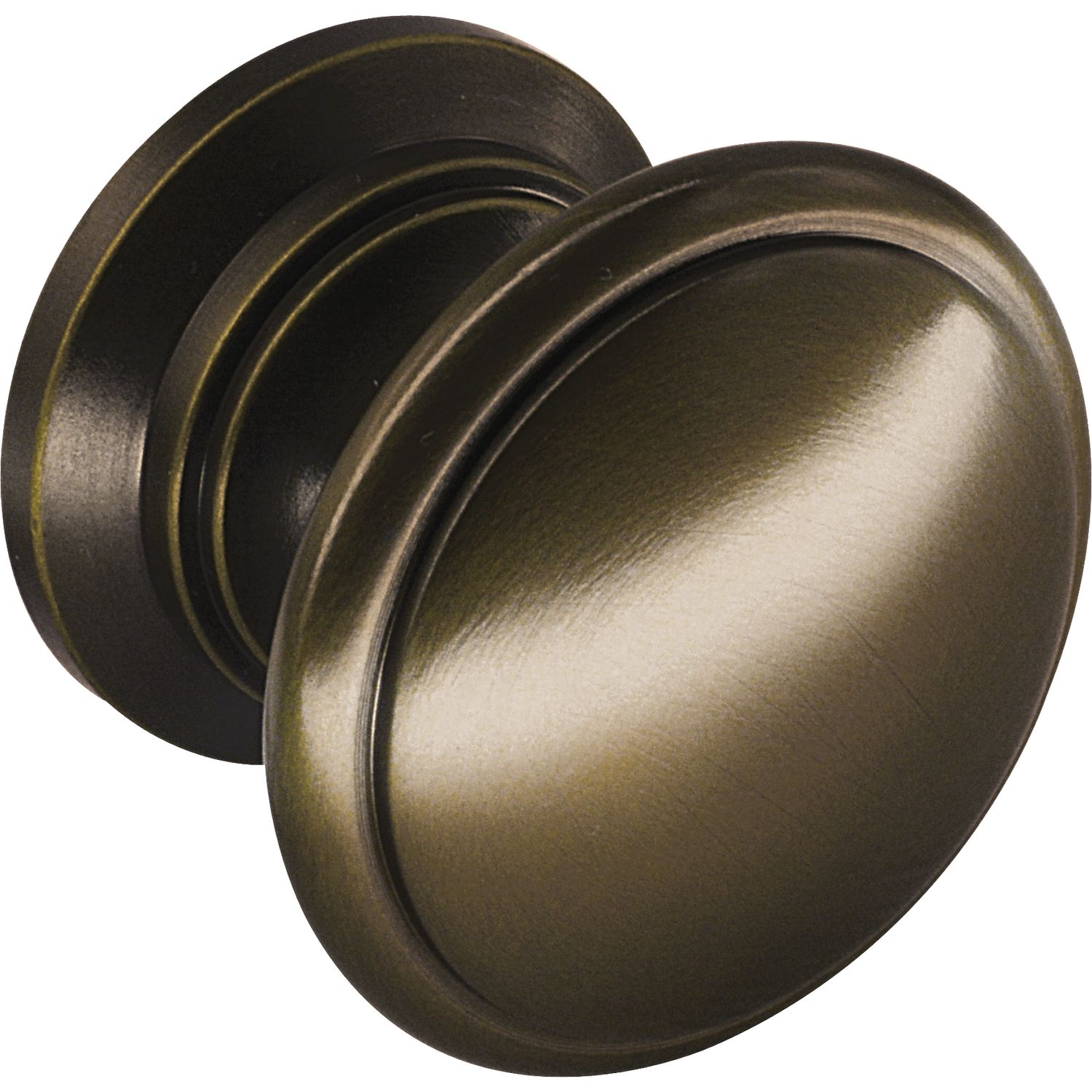 Porro Knopf Yonkers ø 32 mm, Tiefe 26 mm, Messing patiniert ()