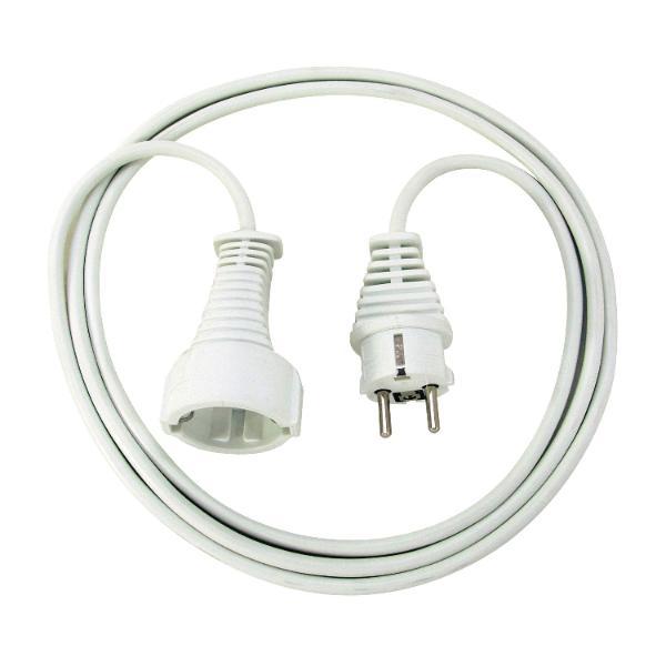 Verlängerungsleitung 3 m Schutzkontaktstecker und Kupplung H05VV 3G1,5