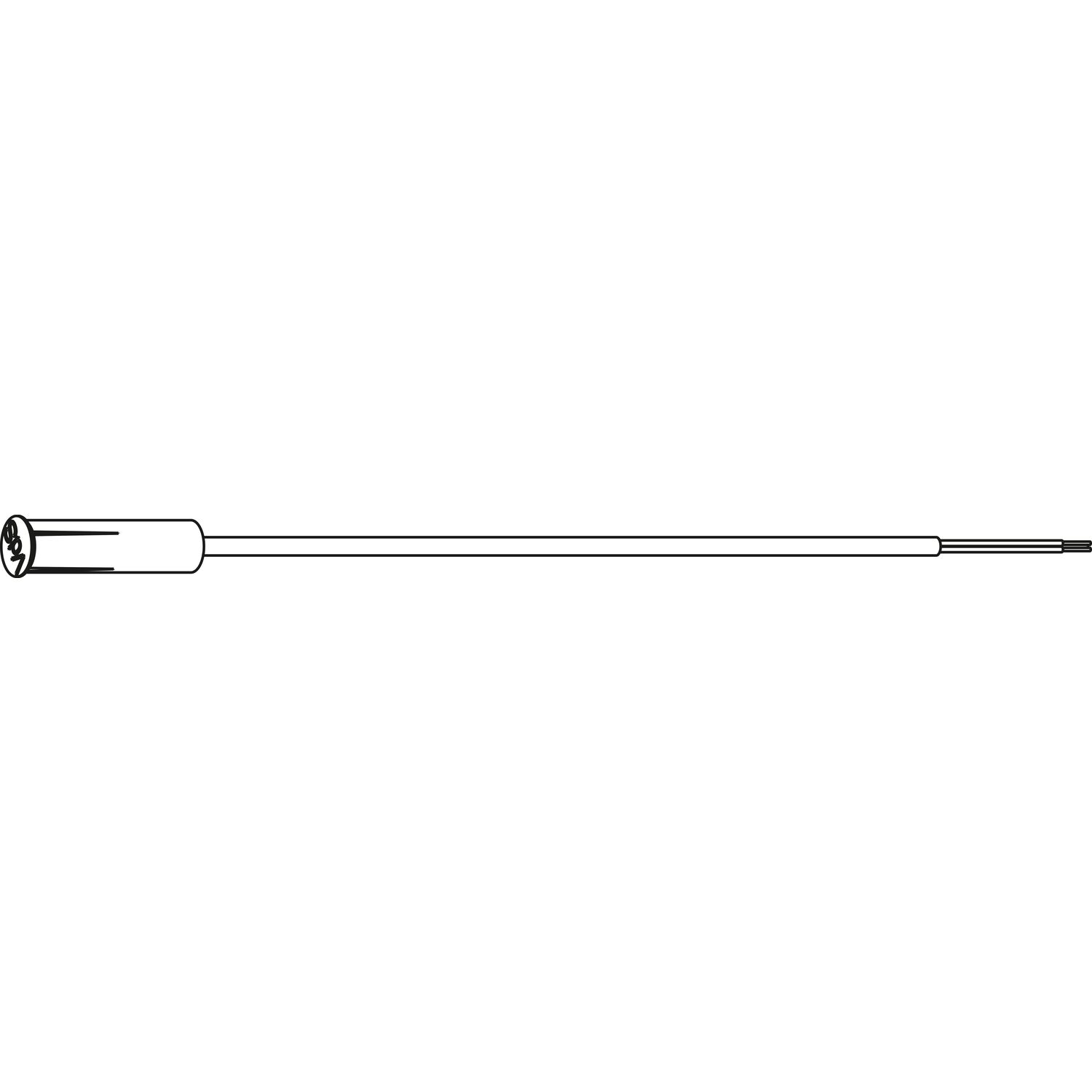 Roto ROTO E-Tec Control Magnetischer Verschluss Sensor VdS B rund Kabel 6 m weiß