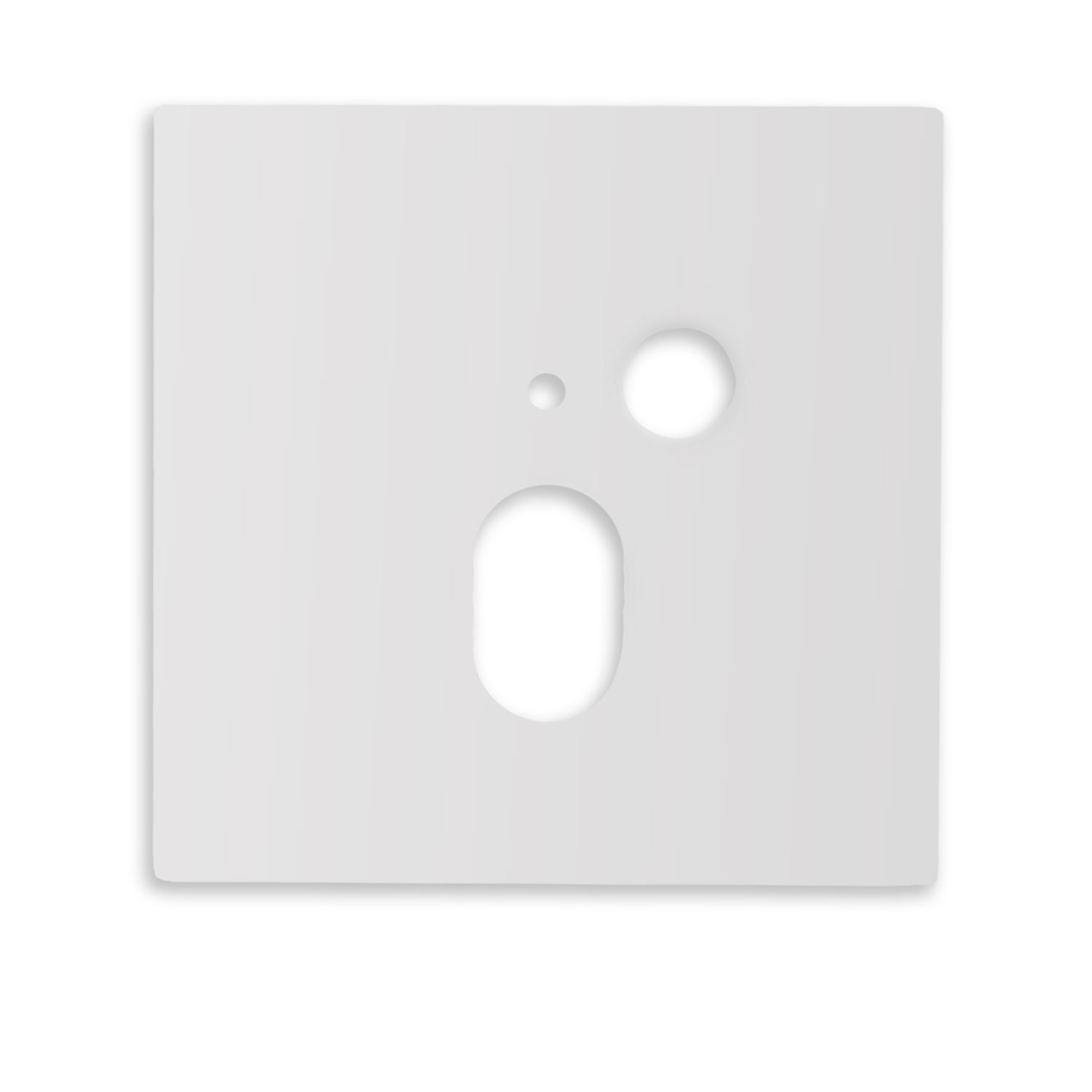ISOLED Cover Aluminium eckig 1 weiß für Wandeinbauleuchte Sys-Wall68 mit PIR Sensor