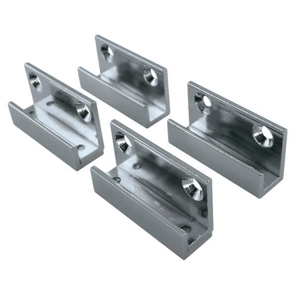FONSEGRIVE Spiegelhalter, Glasstärke 4 - 6 mm, Breite 40 mm, verchromt poliert