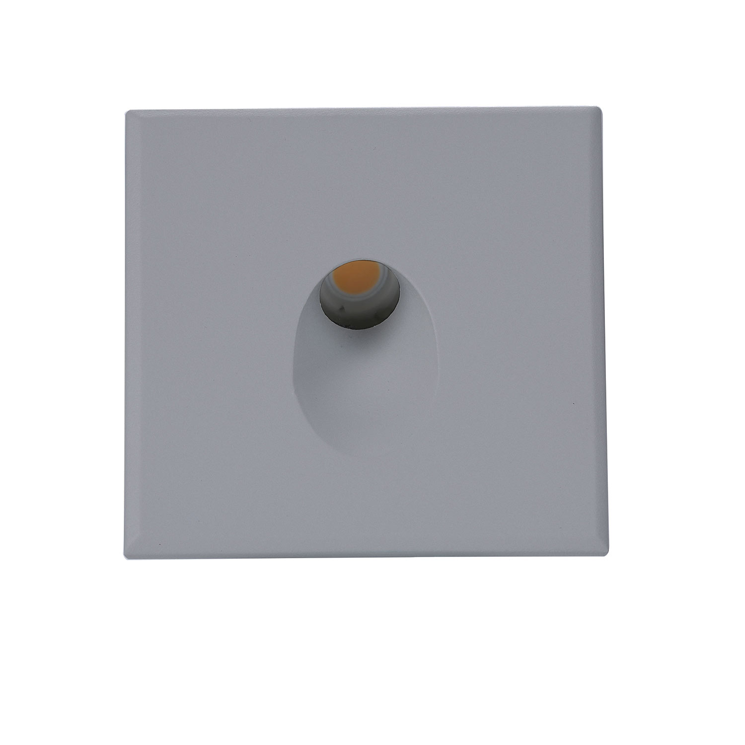 ISOLED Cover Aluminium eckig 1 silbergrau für Sys-Wall68