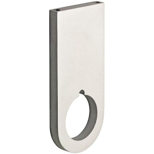 CINETTO Schrankrohrlager Mittelstück zu Schrankrohr rund, Aluminium silberfarbig