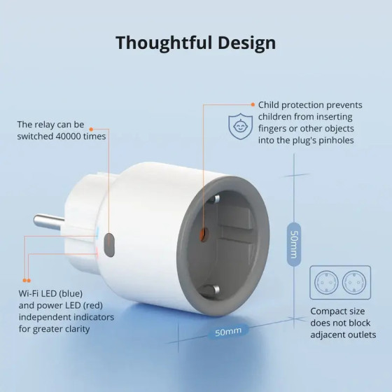Sonoff iPlug WLAN Smart Plug S60-Serie