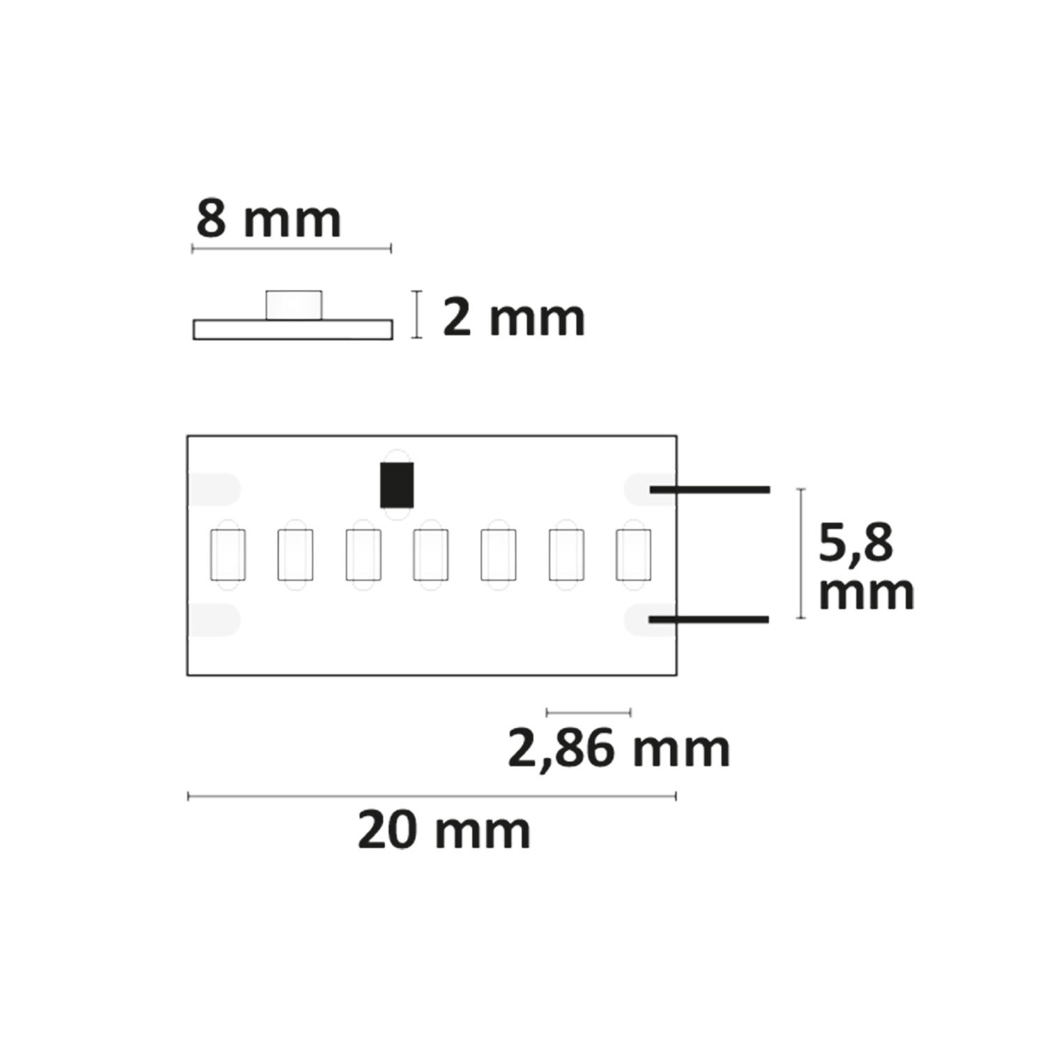 ISOLED LED CRI927 Linear8 Flexband 24V DC 22W IP20 2700K 5m Rolle 350 LED/m