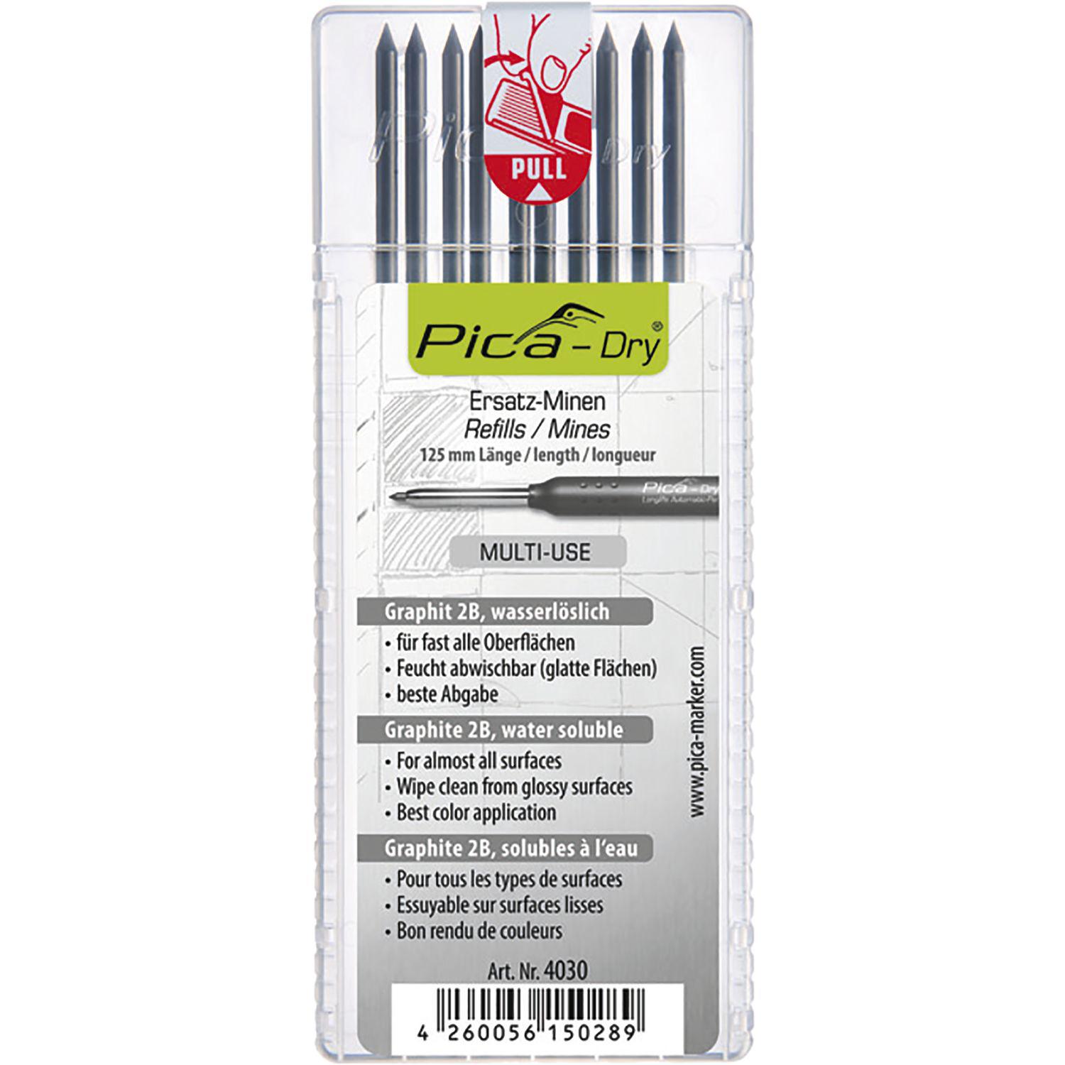 Pica Ersatzminen-Set Pica Dry Multi-Use Minen Fb. graphit Inhalt 10 Stück