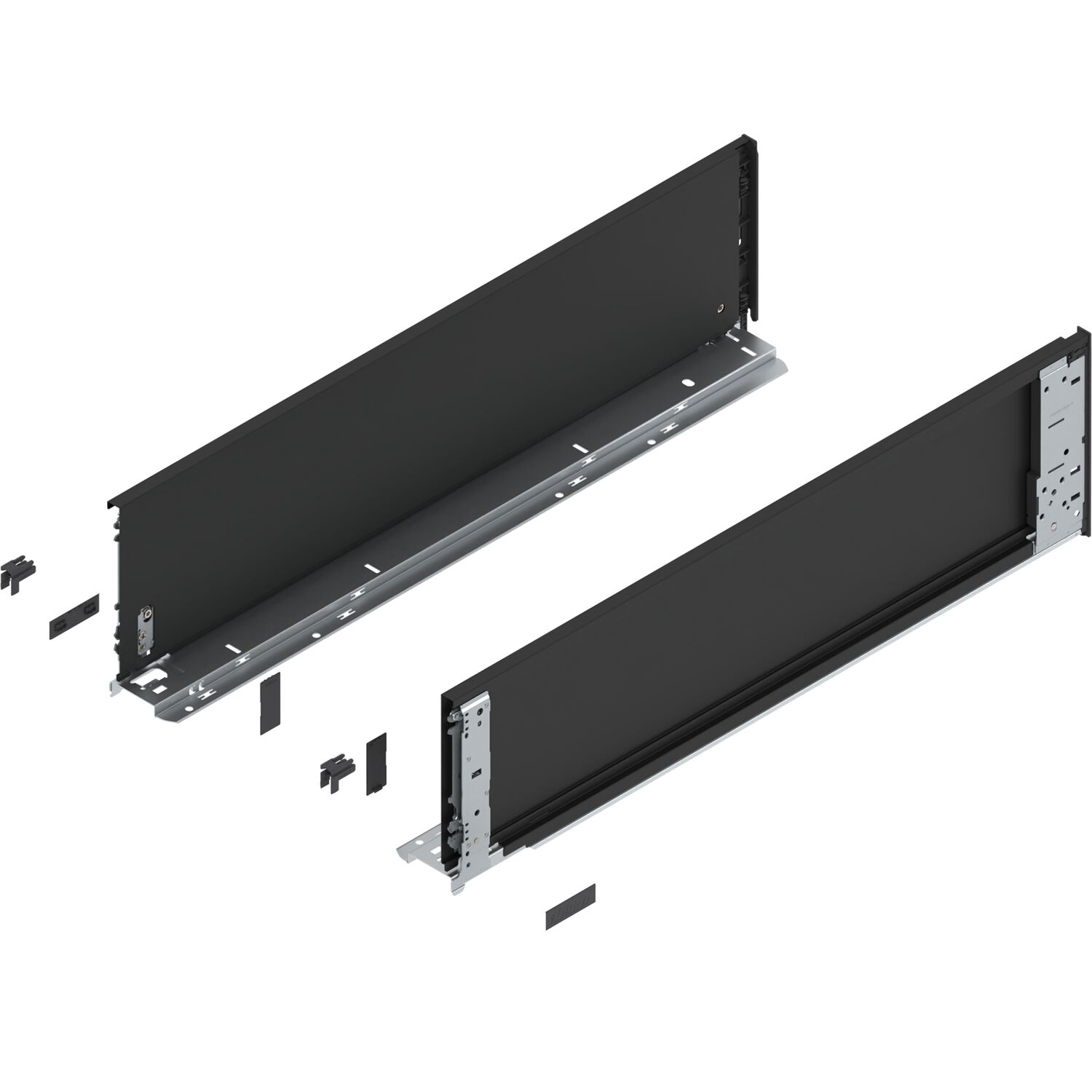blum LEGRABOX special edition Innenzarge Höhe C, NL 650 mm, Carbonschwarz