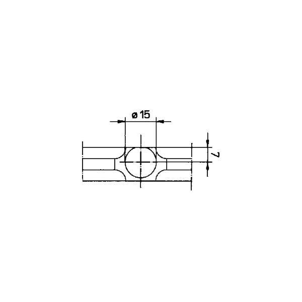 Maco #12388 MACO Sprossenkupplung zum Einbohren f. Sprossenkreuz, Kunststoff weiß (12388)