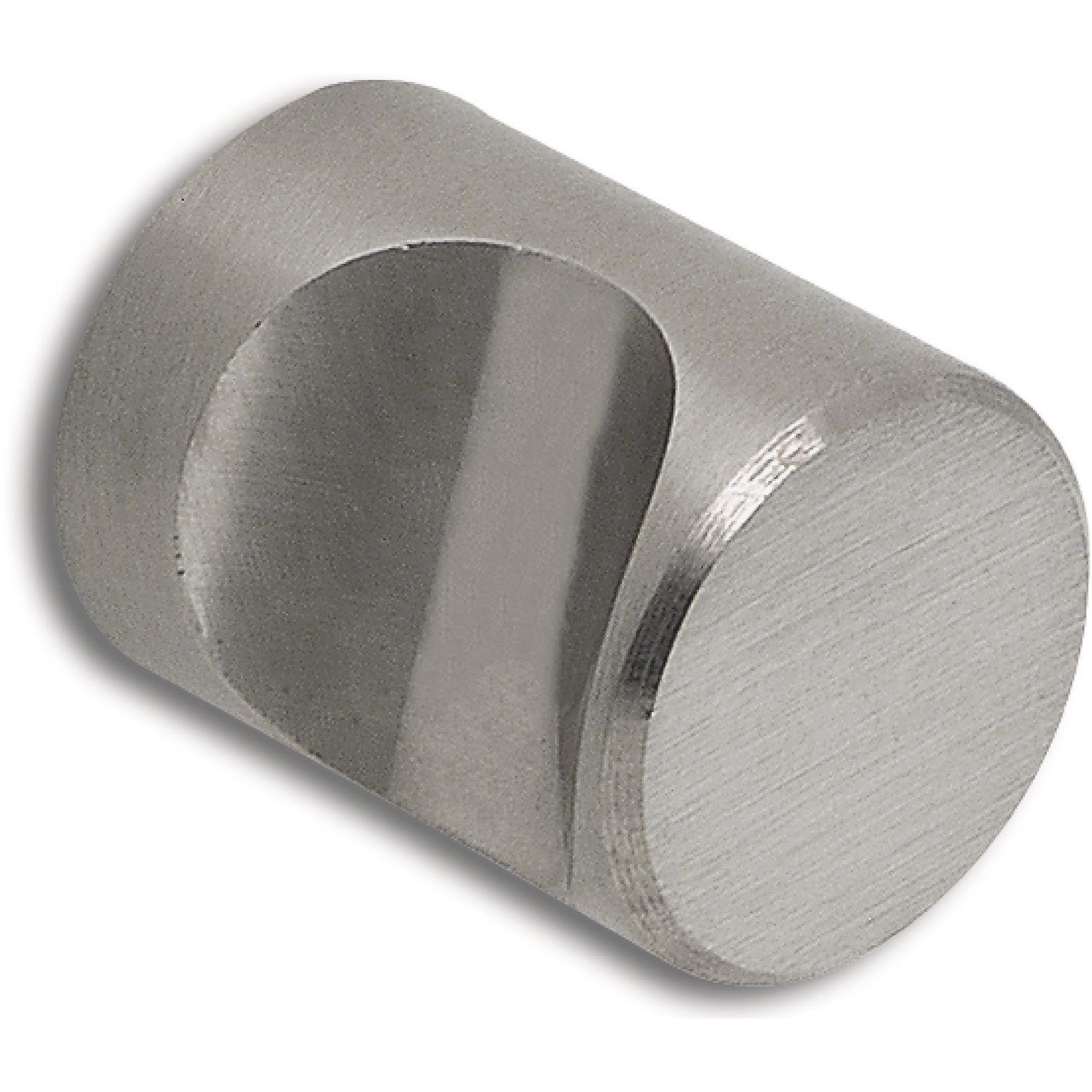 Knopf Skat ø 18 mm, Tiefe 25 mm, Edelstahl gebürstet