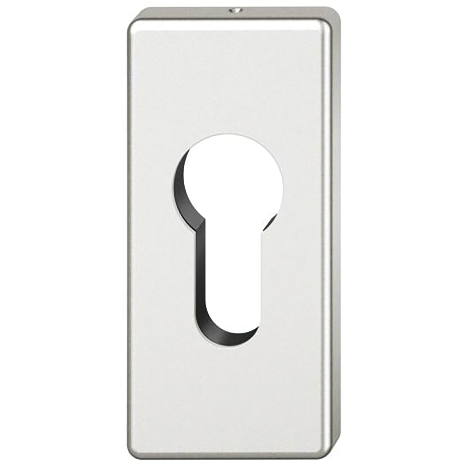 FSB FSB Zylinderrosette 17 1778 eckig, Aluminium silber eloxiert