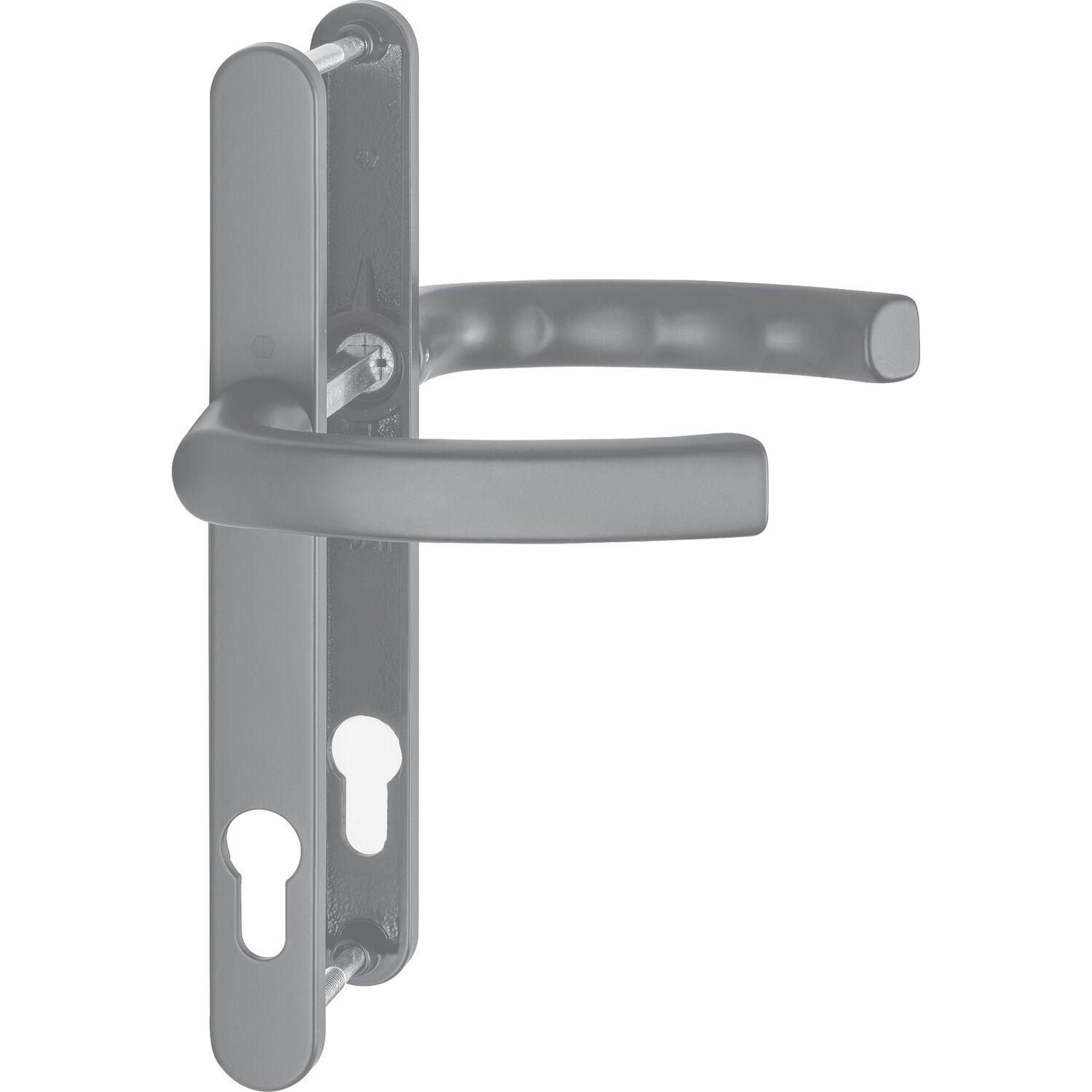 Hoppe Drückergarnitur LIÈGE - auf Schmalschild 24 mm, 67 - 72, Edelstahl-Effekt
