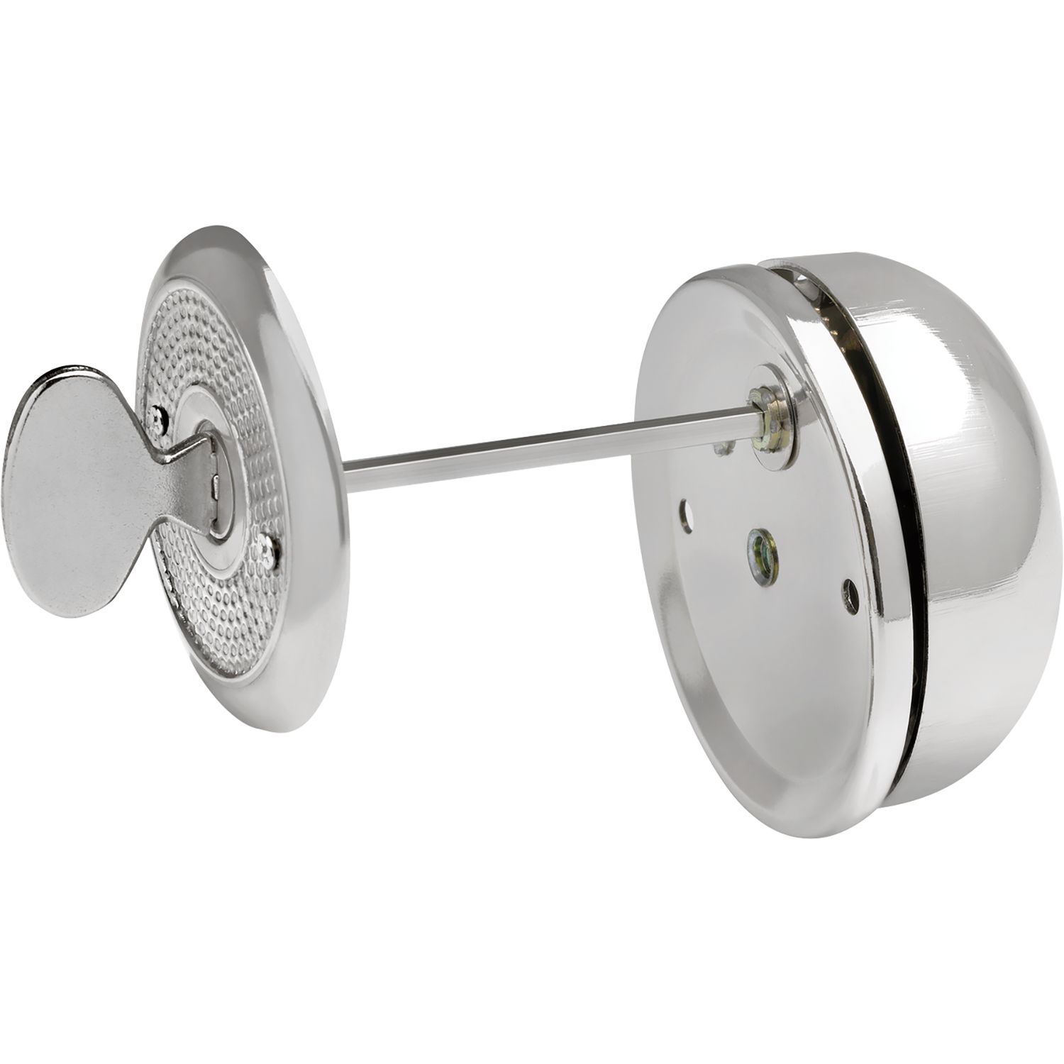 SOLIDO Drehknopfglocke ø 65 mm, Türstärke max. 56 mm, Stahl vernickelt