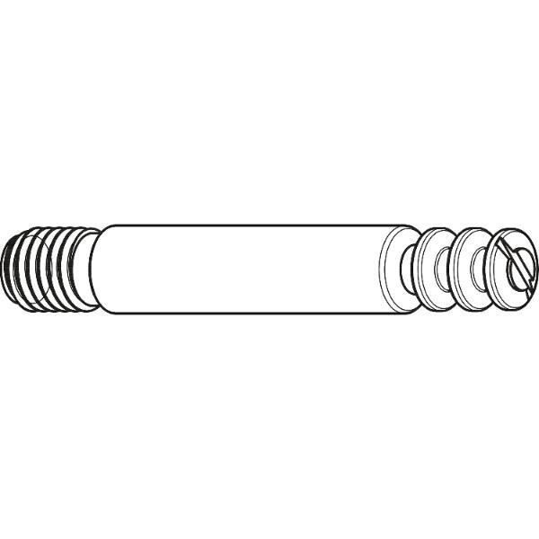 Einfachbolzen, M8x11, Länge 59 mm, Zamak vernickelt