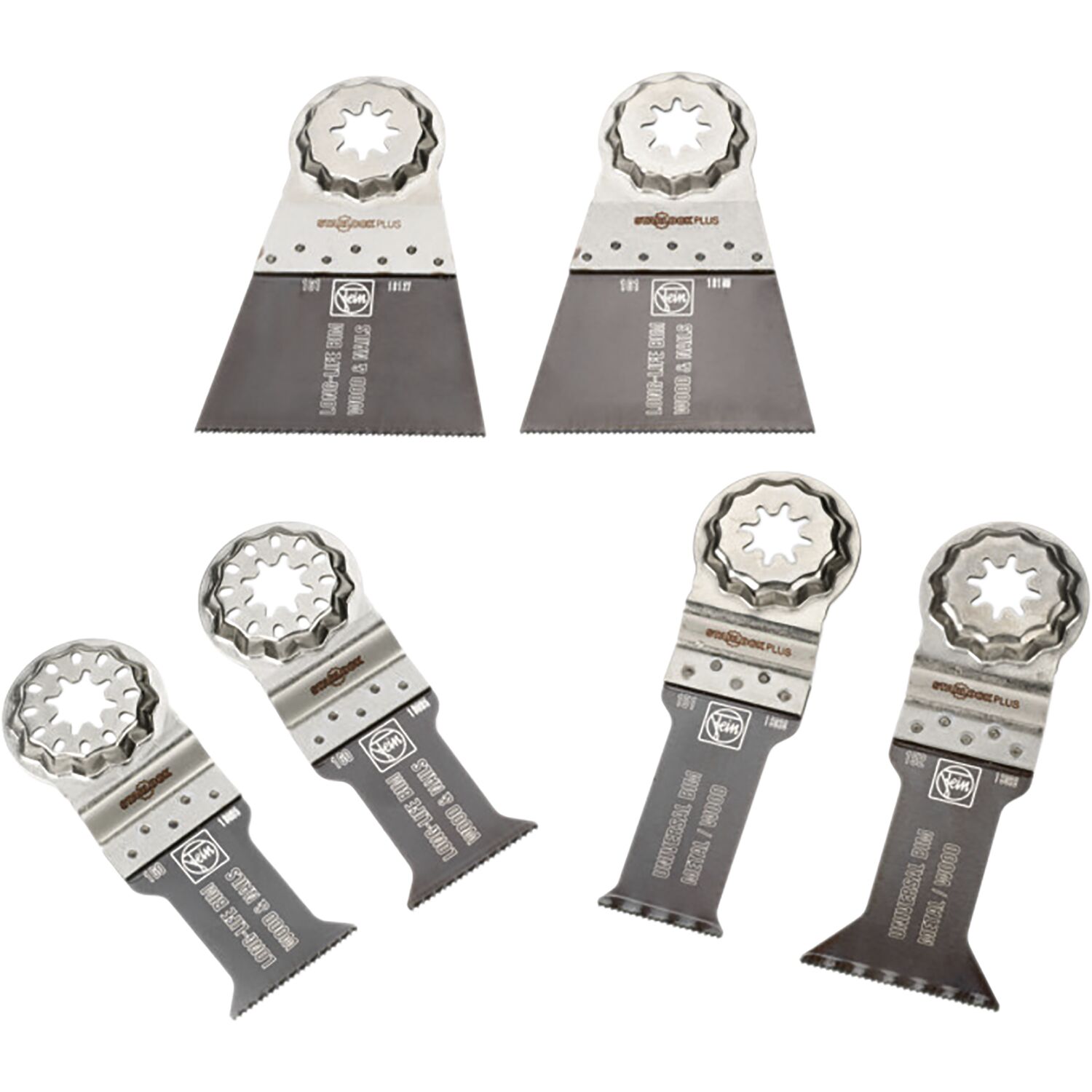 Fein Best of Starlock Plus E-Cut Wood & Metal Set 6-teilig