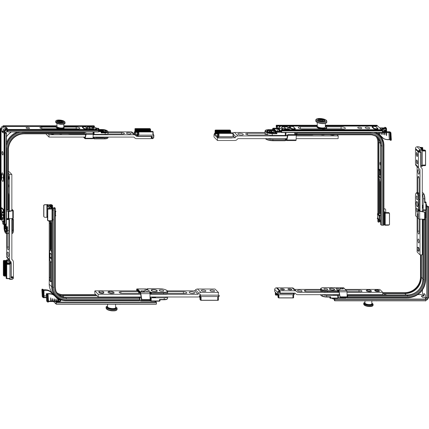 Maco #102155 SKB-S/PAS Grundkarton Eckumlenkung Multi-Matic, silber (102155)