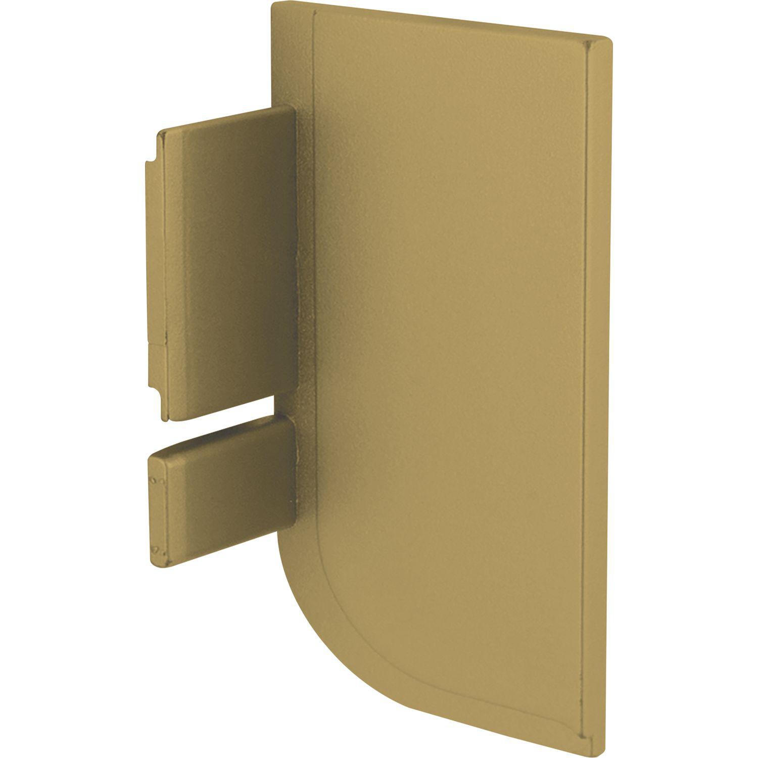 Endkappe Aktor L-Profil rechts, Kunststoff gold matt