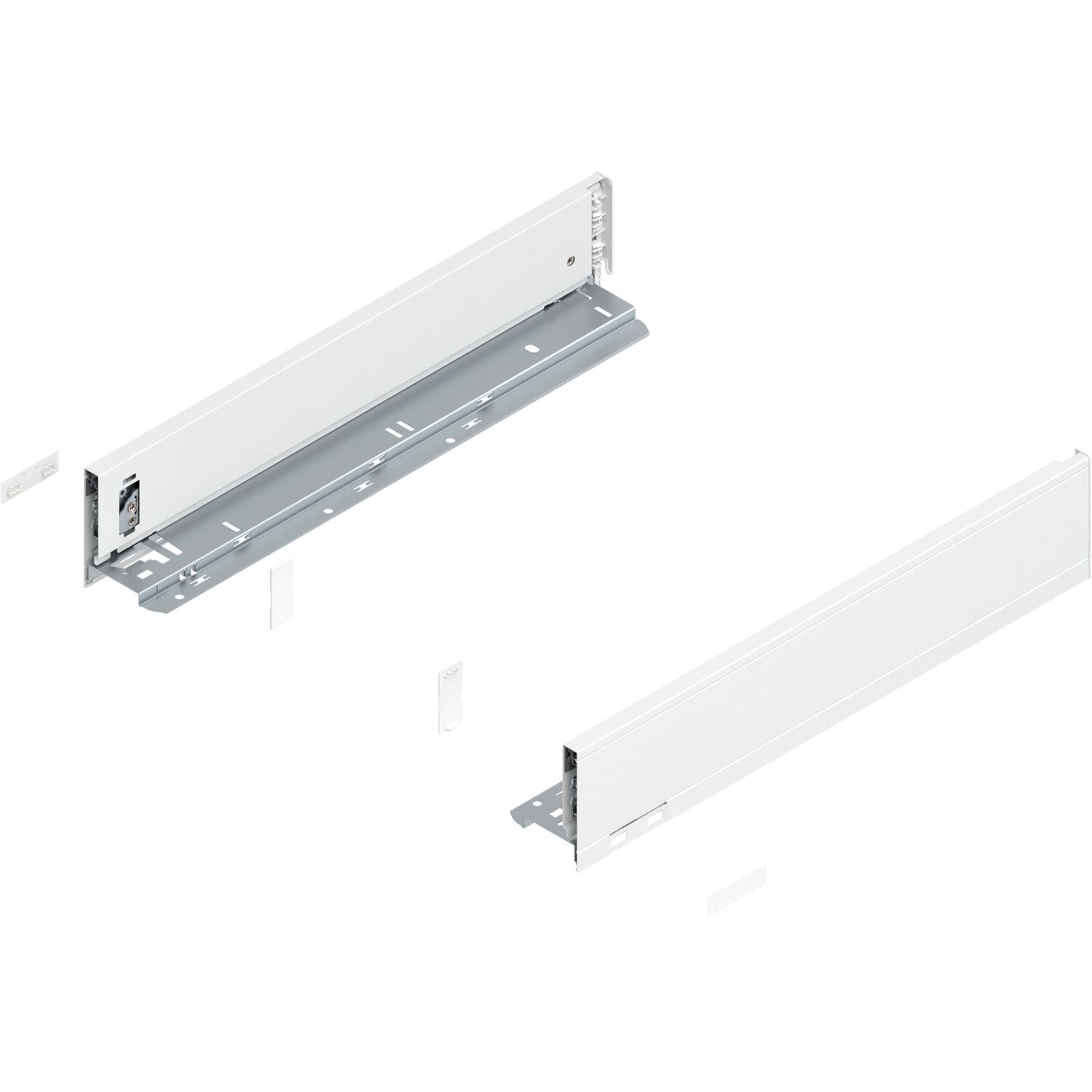 blum LEGRABOX pure Zarge Höhe M, NL 450, Seidenweiß-matt