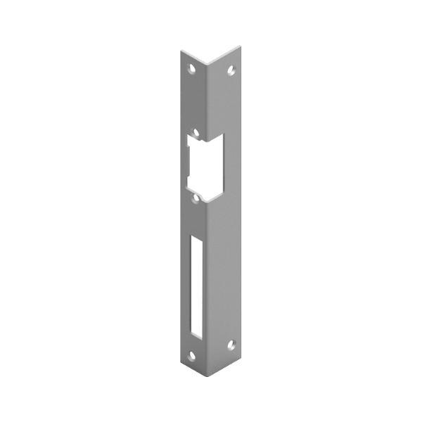 O & C Winkelschließblech für O & C Türöffner, eckig, links, 250 x 25 x 2 mm,Stahl grau