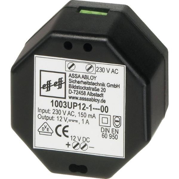 effeff Netzgerät für Unterputz, 230V, schwarz (1003UP-12-1--00)