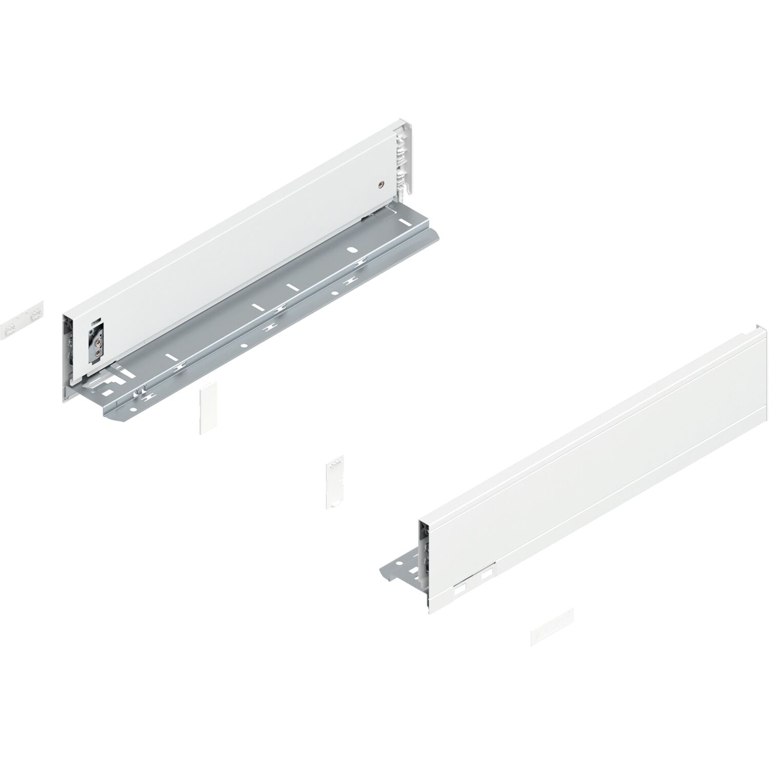 blum LEGRABOX pure Zarge Höhe M, NL 400, Seidenweiß-matt