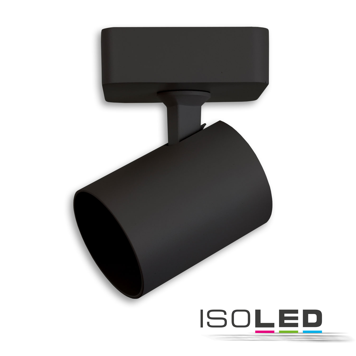 ISOLED Wand-/Deckenleuchte GU10 Single IP20 schwarz exkl. Leuchtmittel