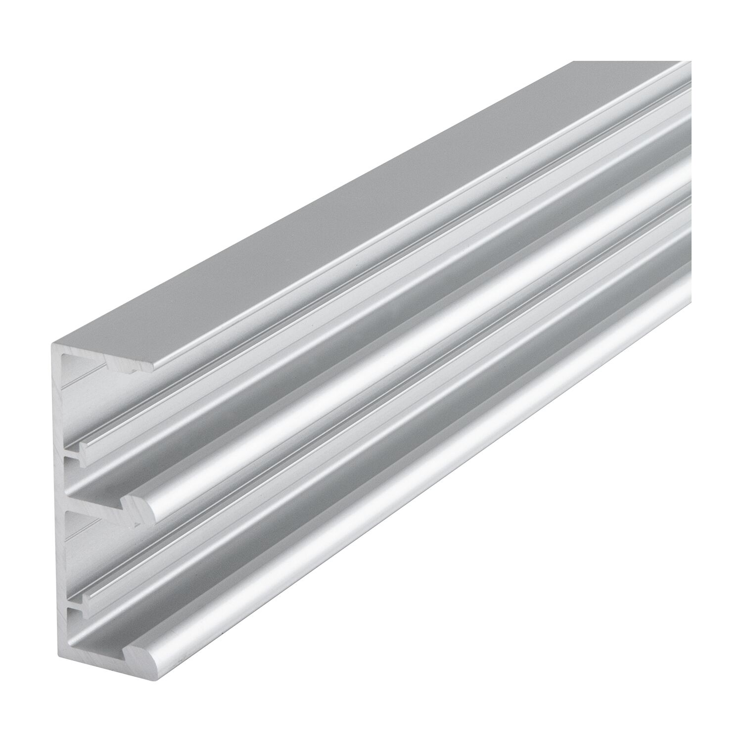 Hawa Combino Doppellaufschiene 50 H MS/FS ohne Dämpfeinzug 2500mm Alu eloxiert