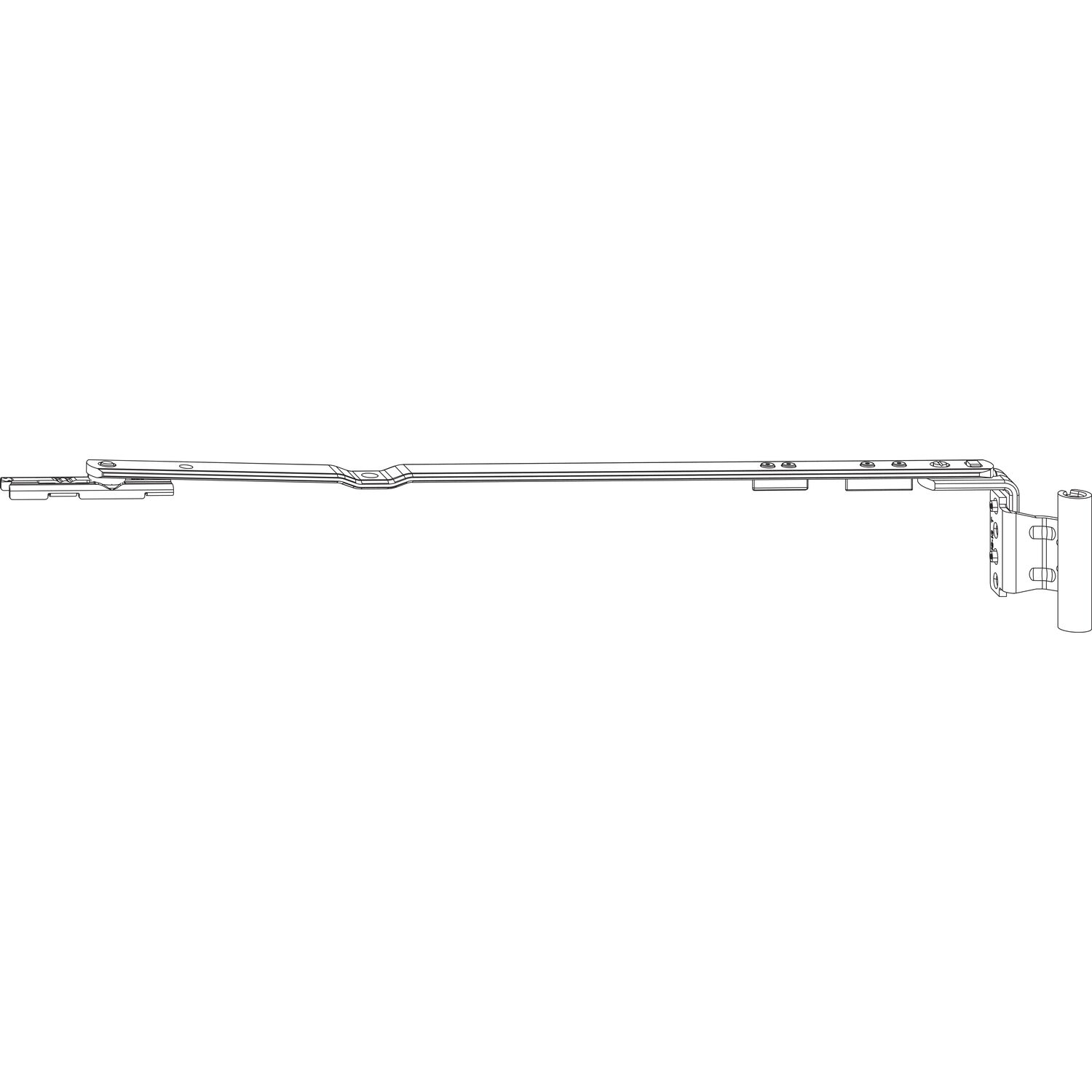 Roto ROTO NX Axerarm T TiltFirst 12/20-13 Gr. 500 FFB 801-1400 mm silber links