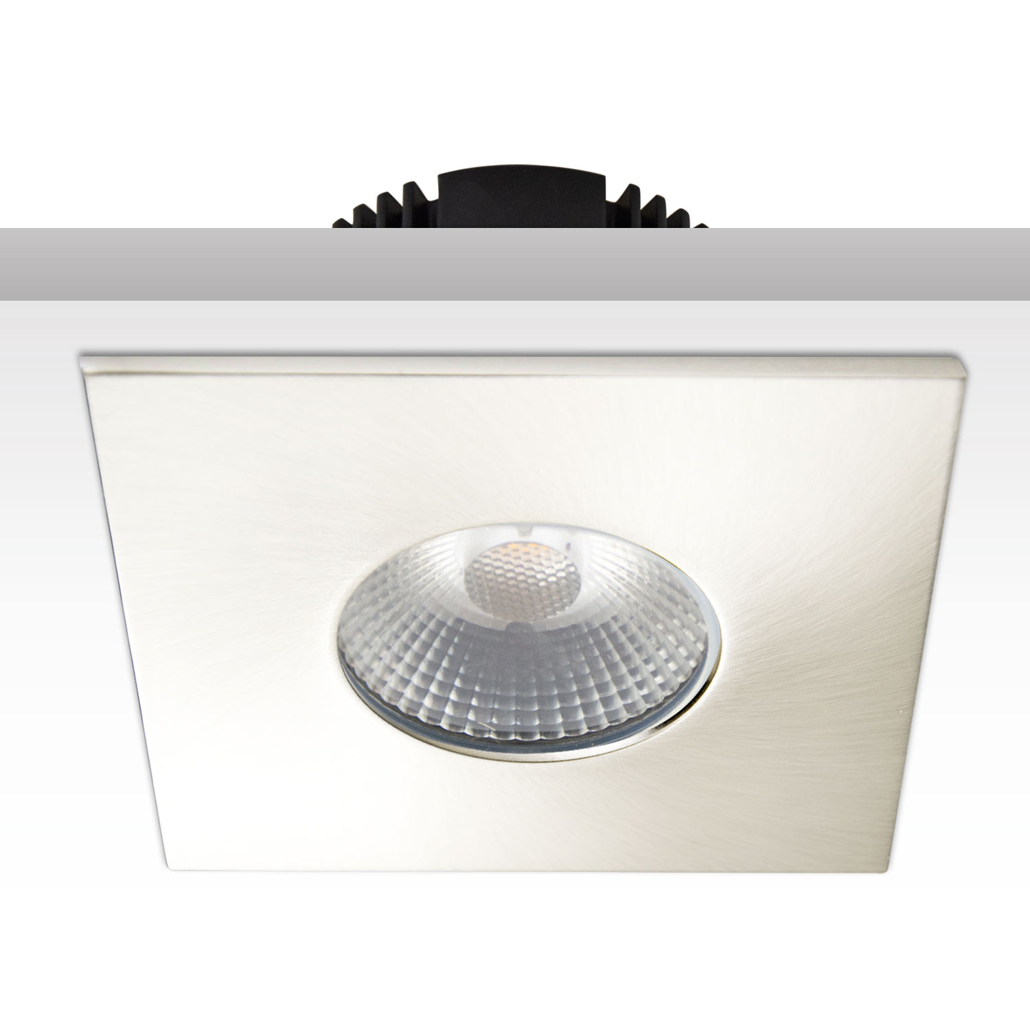 ISOLED Cover Aluminium eckig nickel gebürstet für Sys-68