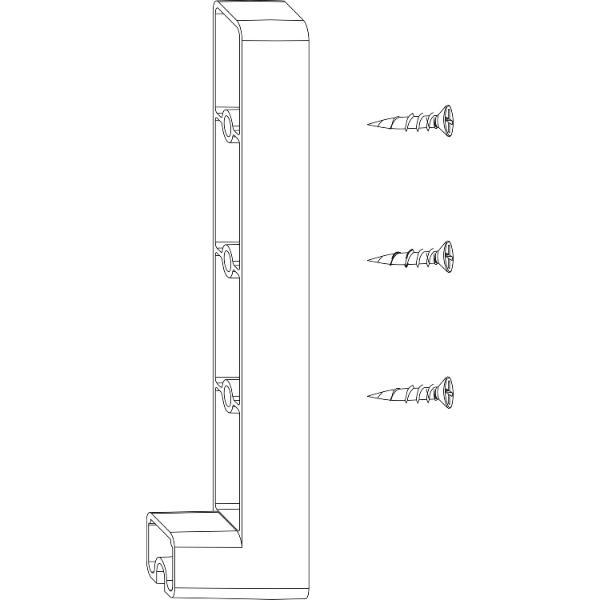 Maco #102949 HS Flügelpositionierer für Kunststoffprofile, silber (102949)