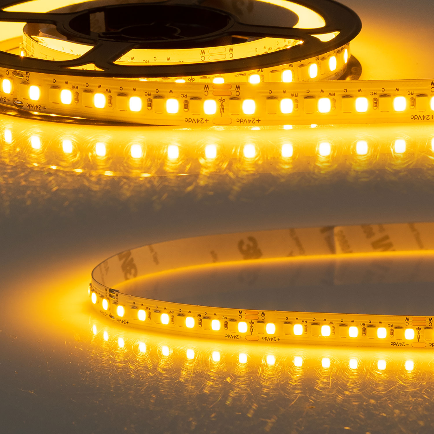 ISOLED LED CRI819/840 CCT Flexband 24V DC 10W ww | 10W nw IP20 Amber+Lime 5m Rolle 240 LED/m