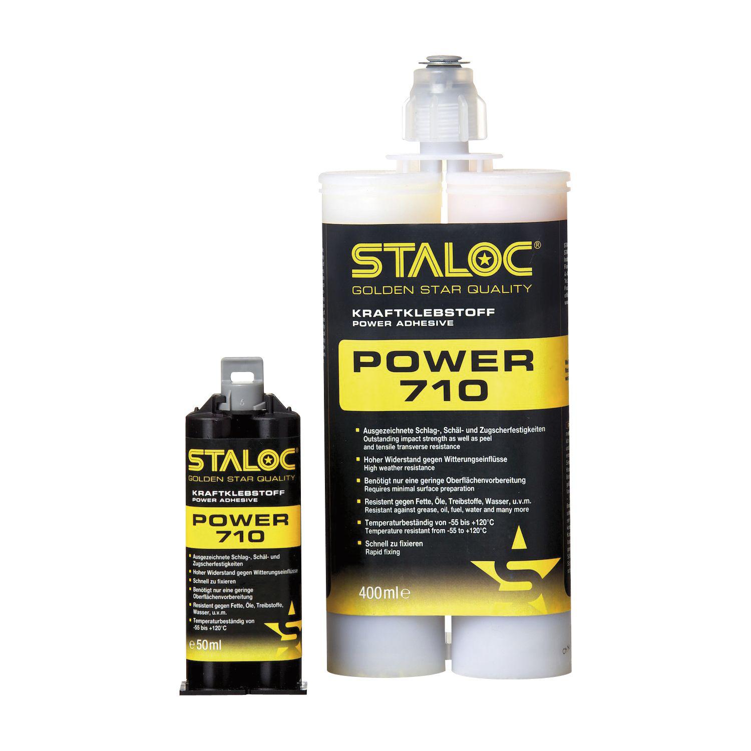STALOC 2K Klebstoff Power 710 50ml milchig weiß ohne Mischer (50 ml)