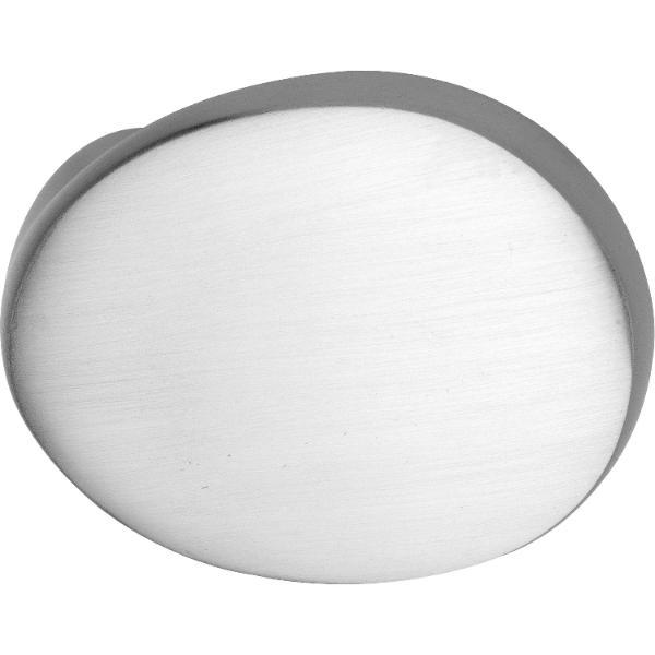 MARCHESI Türknopf gekröpft oval, 51 x 81 x 47, Aluminium silber eloxiert