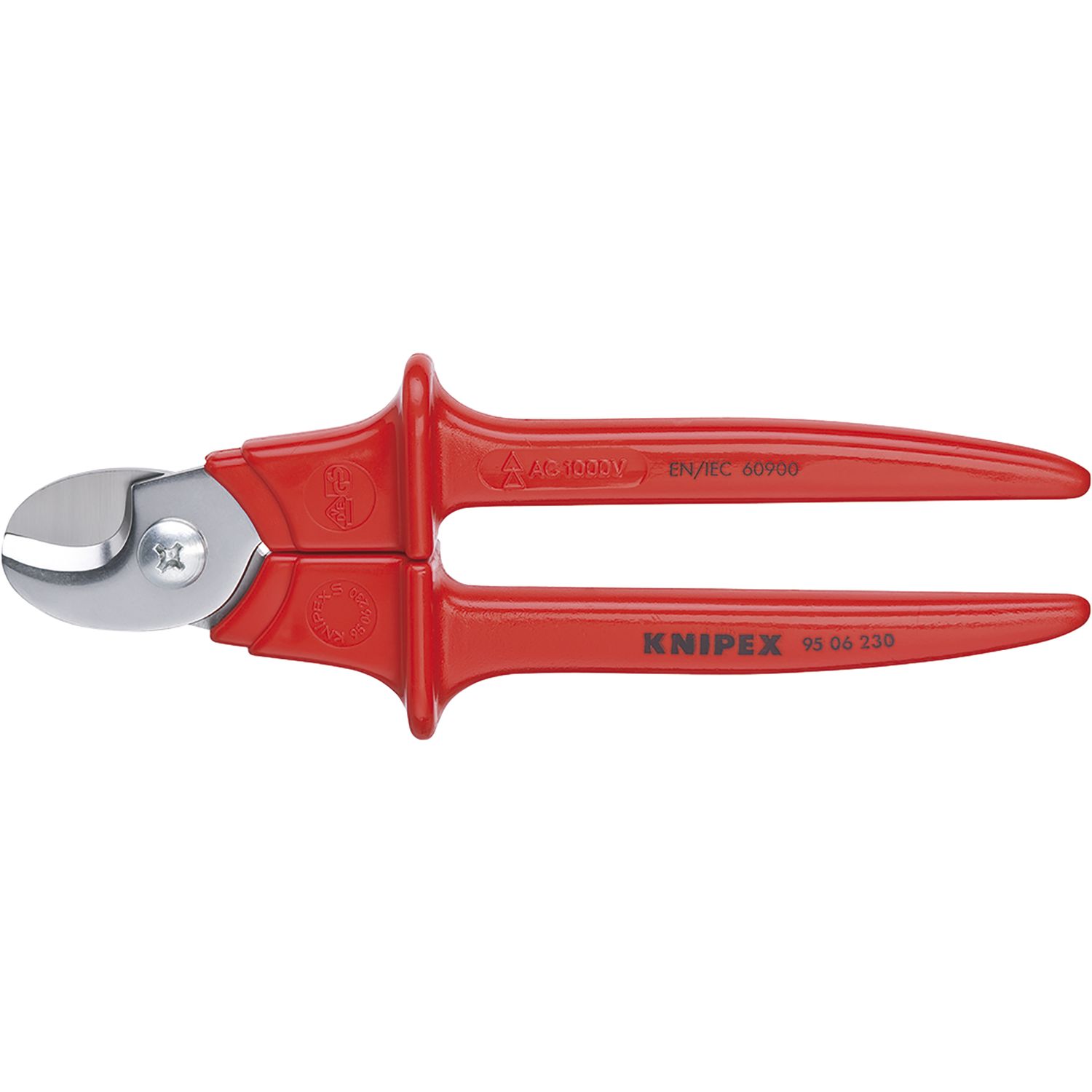 Knipex Kabelschere VDE 9506 für Kabel 16 mm/50 mm², KS-Griff isoliert, L=230 mm