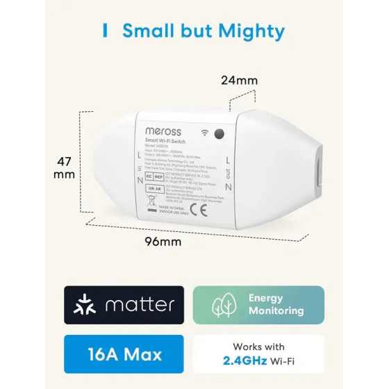 Meross Smarter Schalter WiFi Matter