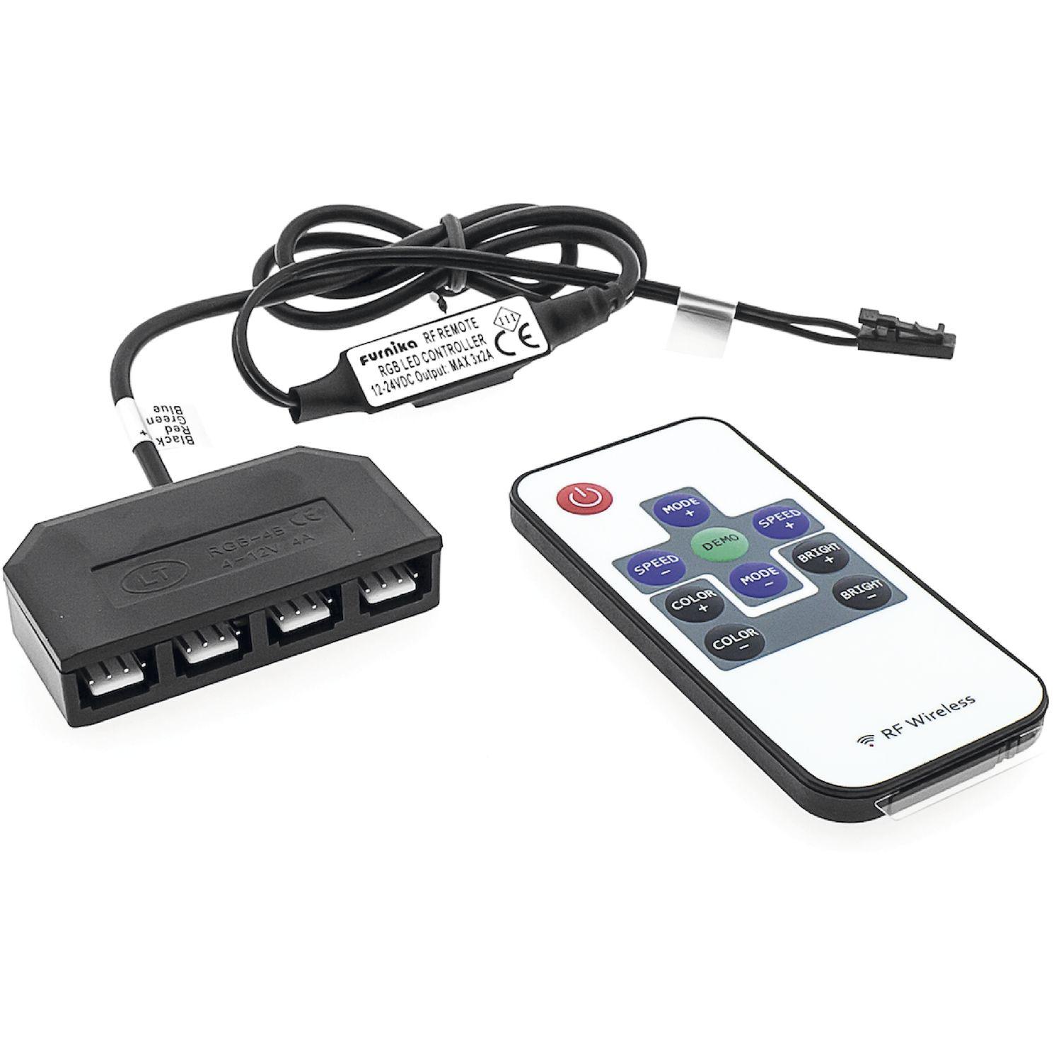 Funkfernbedienung Mini RGB inkl. Empfänger, 12 VDC max. 24 W