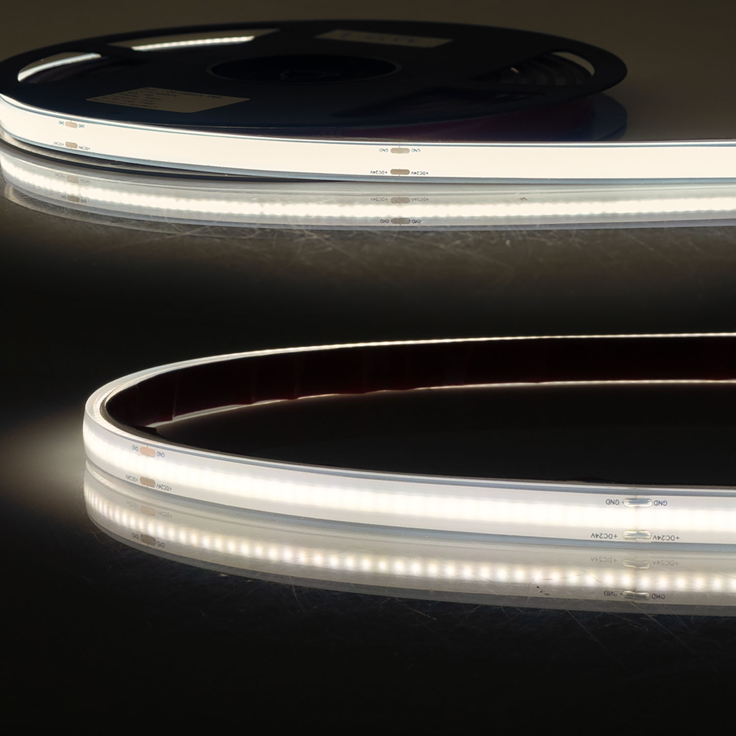 ISOLED LED AQUA COB940 Linear Flexband 24V DC 8W IP68 4000K 5m Rolle 480 LED/m