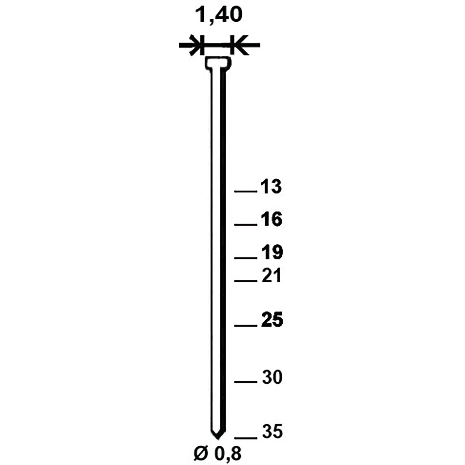 ALSAFIX Stauchkopfnagel JA 16 mm aus Stahldraht verzinkt (20000 St) (20 TS)