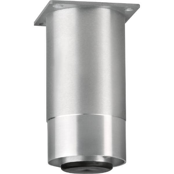 Dekorfuß Fuß ø 60 mm, Länge 160 mm, Aluminium matt geschliffen/glanz