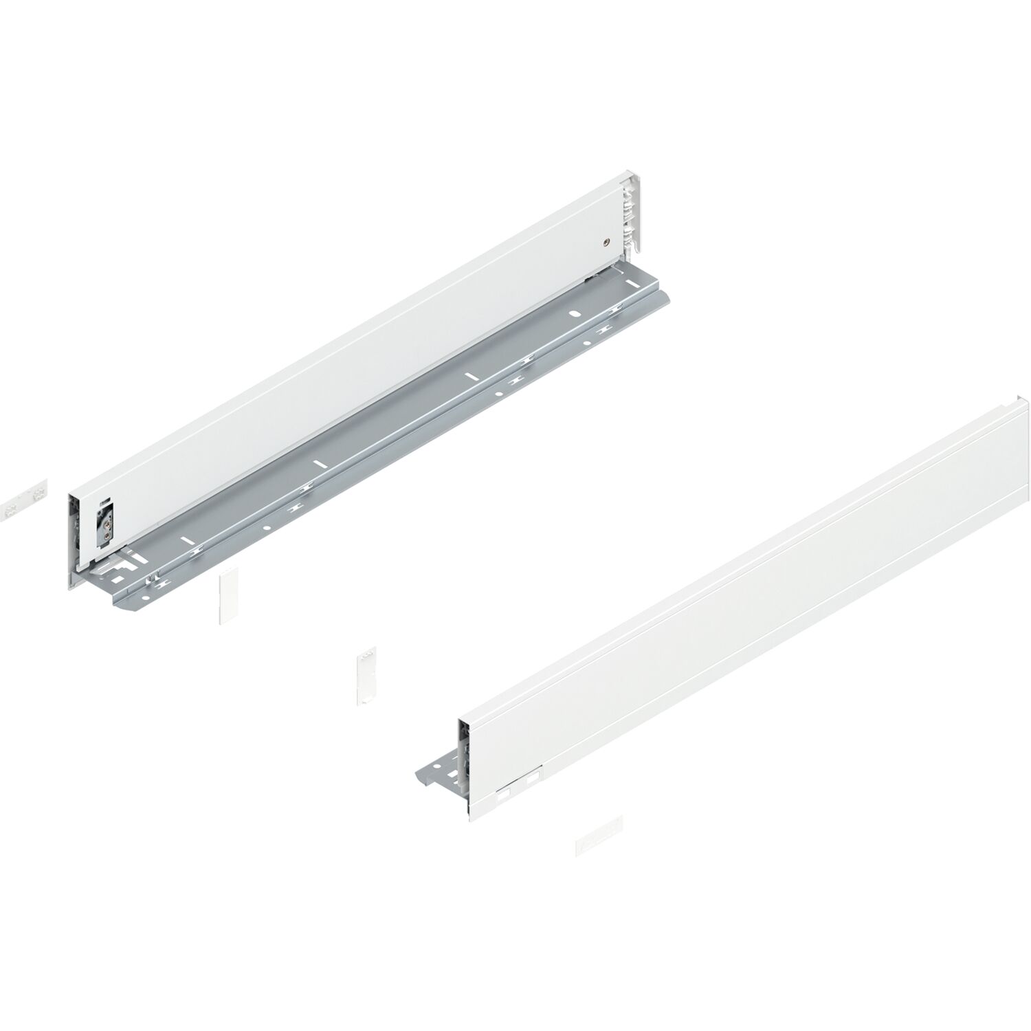 blum LEGRABOX pure Zarge Höhe M, NL 600, Seidenweiß-matt