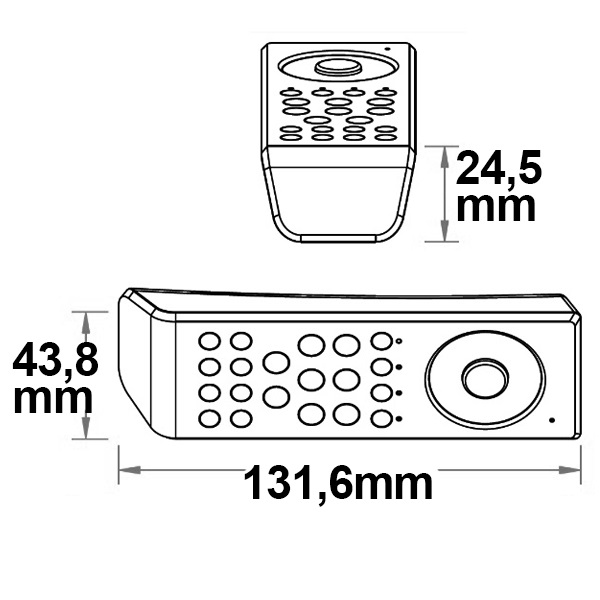 ISOLED Sys-One RGB+W 8 Zonen Fernbedienung schwarz