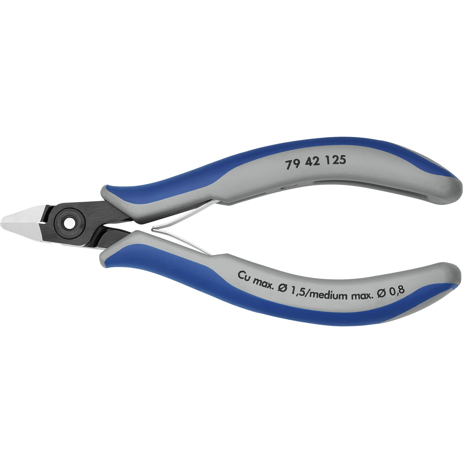 Knipex Präzisions-Elektronik-Seitenschneider 7942 DIN 9654 spitz, L=125mm (6Stk)