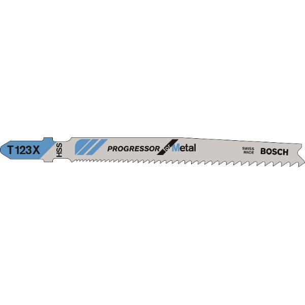 Bosch Stichsägeblatt T123X Metall - 5 Stück